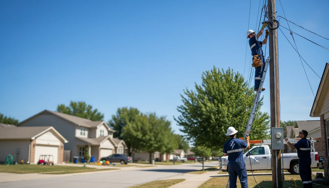 Residential electrician providing installation services in Pipersville, PA
